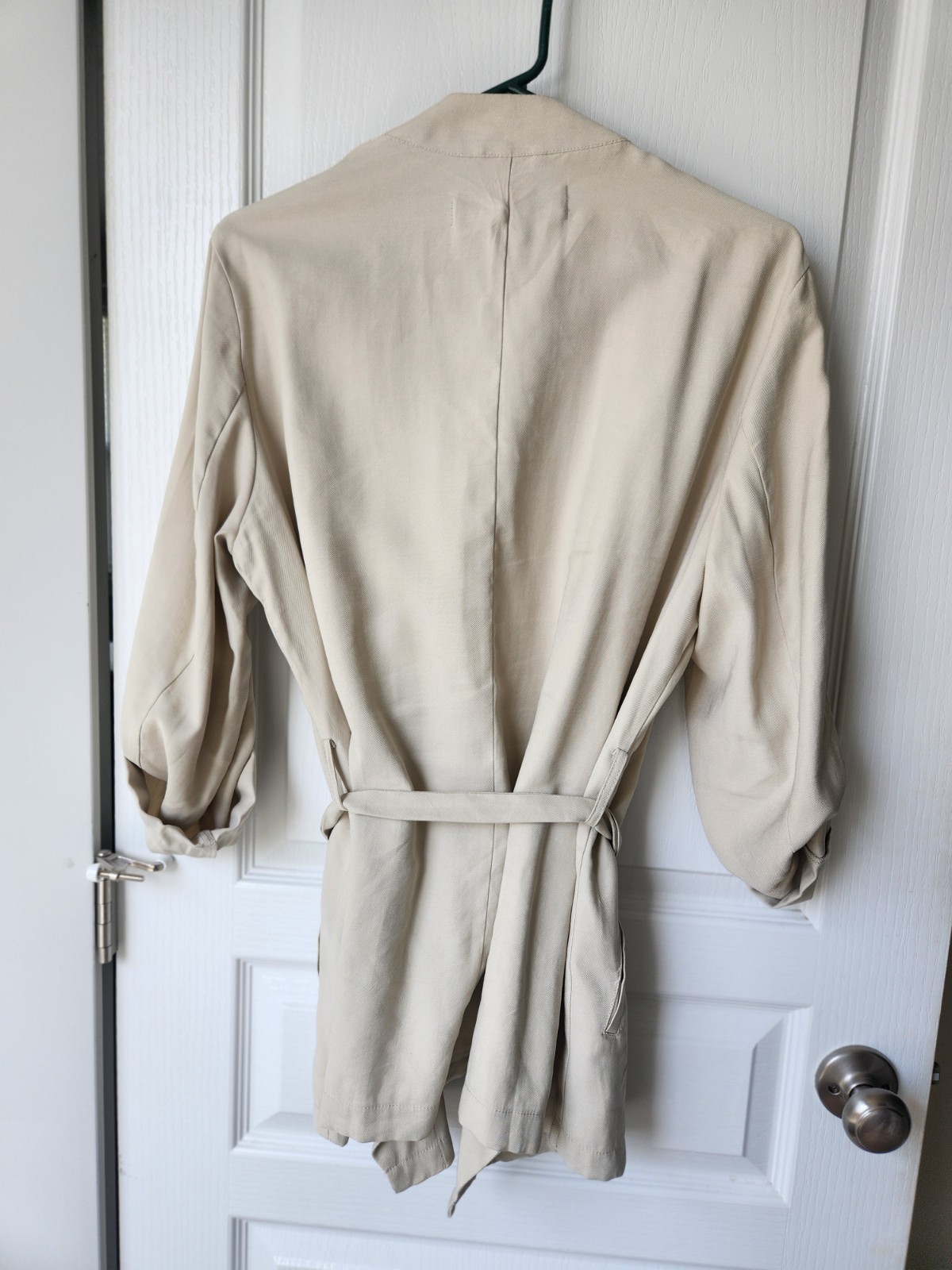 Zara Basic Collection Draped Front Open Jacket  S… - image 3