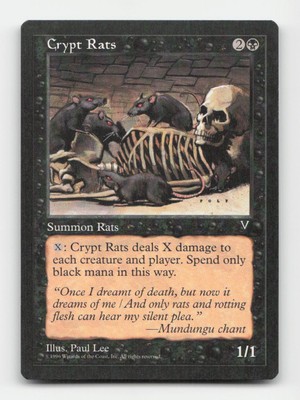 Crypt Rats Visions # Magic the Gathering