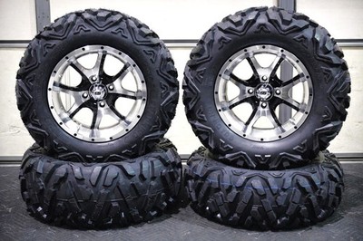 YAMAHA GRIZZLY 660 27'' QUADKING ATV TIRE 14'' COBRA M/B WHEEL KIT IRS1CA BIGGHORN