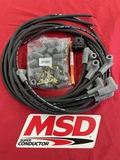 Msd-31233- 8.5 Mm 90 Degree Boots Hei Socket Cut-to-fit Black Spark Plug Wires