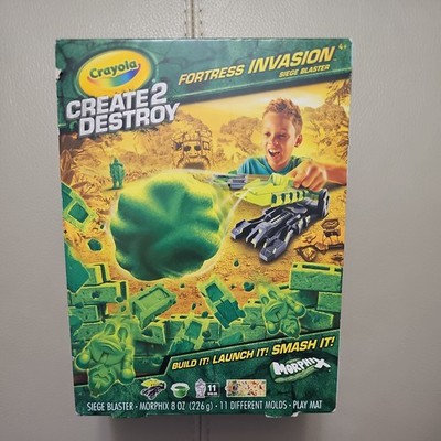 Crayola Create 2 Destroy Fortress Invasion Siege Blaster New Kit Morphix