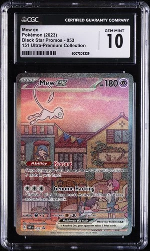 2023 POKEMON SVP EN-SV BLACK STAR PROMO #053 MEW EX CGC 10 GEM MINT