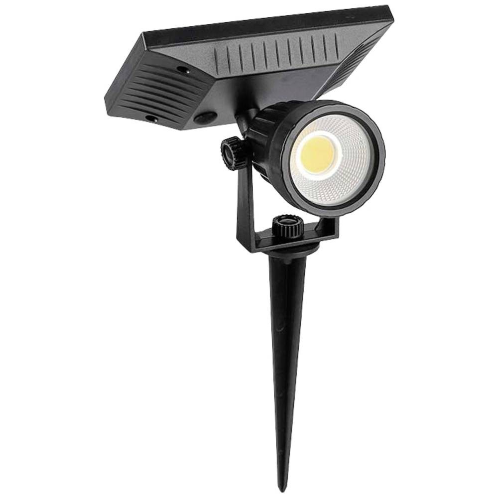 Lampe de jardin solaire LED 2W noire pour illuminer vos soirées d'été