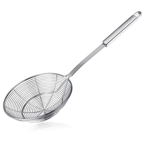 Spider Strainer Skimmer, Stainless Steel Asian Strainer Ladle Frying Spoon wi...