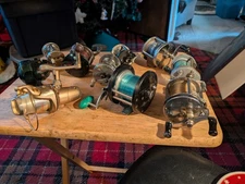 Vintage Fishing Reels Lot!  Mixed Brands 10 Total