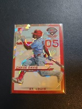 2025 Panini Prospect Edition Chase Davis Red Ice Prizm St. Louis Cardinals RC