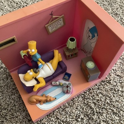 The Simpsons Talking Alarm Clock 1997 Wesco. **RARE** BART Homer