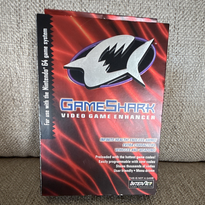 GameShark Video Game Enhancer for Nintendo 64 N64 v2.1 SV-374 Black/Red