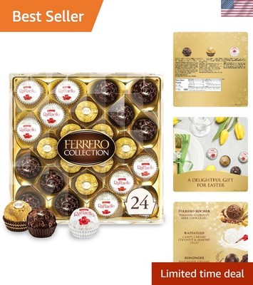 Indulge in 24 Count Ferrero Assorted Treats - Hazelnut, Chocolate & Coconut