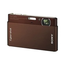 Good Condition Sony Cyber Shot DSC-T77 Digital Camera W/SD Card Charger Tested