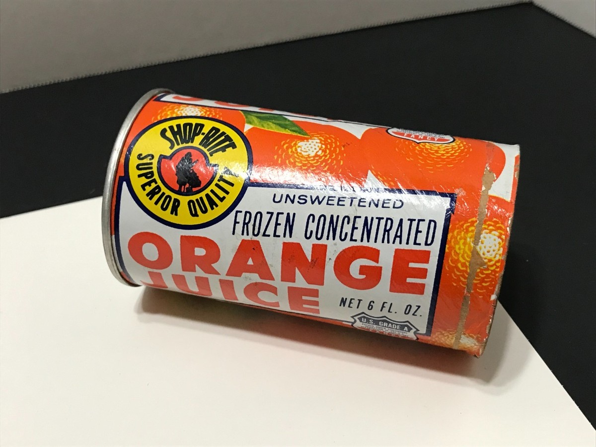Vintage 1970's Shoprite Supermarket Orange Juice - Empty Frozen