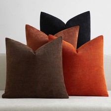 JUSPURBET 26x26 Throw Pillow Covers Set of 4 Decorative Pillow Covers for Cou...