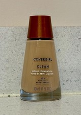 Covergirl Clean Liquid Foundation 125 Buff Beige Discontinued Original Formula