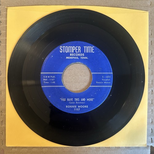Rare Teen Rocker Ronnie Moore You Have This And More Stomper Time 45rpm