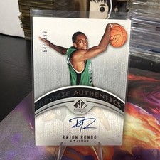 2006 SP Upper Deck Rookie Authentics Rajon Rondo ON CARD AUTO 317/999. rookie card picture