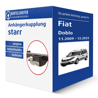 Westfalia AnhäNgerkupplung Starr FüR Fiat Doblo II Typ 263 AHK
