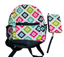 NEW Thirty One Going My Way Backpack Matching Wristlet School Travel Laptop