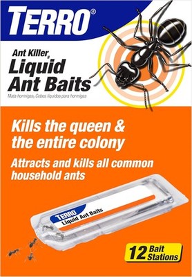 TERRO Ant Killer Bait Stations T300B  Liquid Bait to Eliminate Ants  12 Count