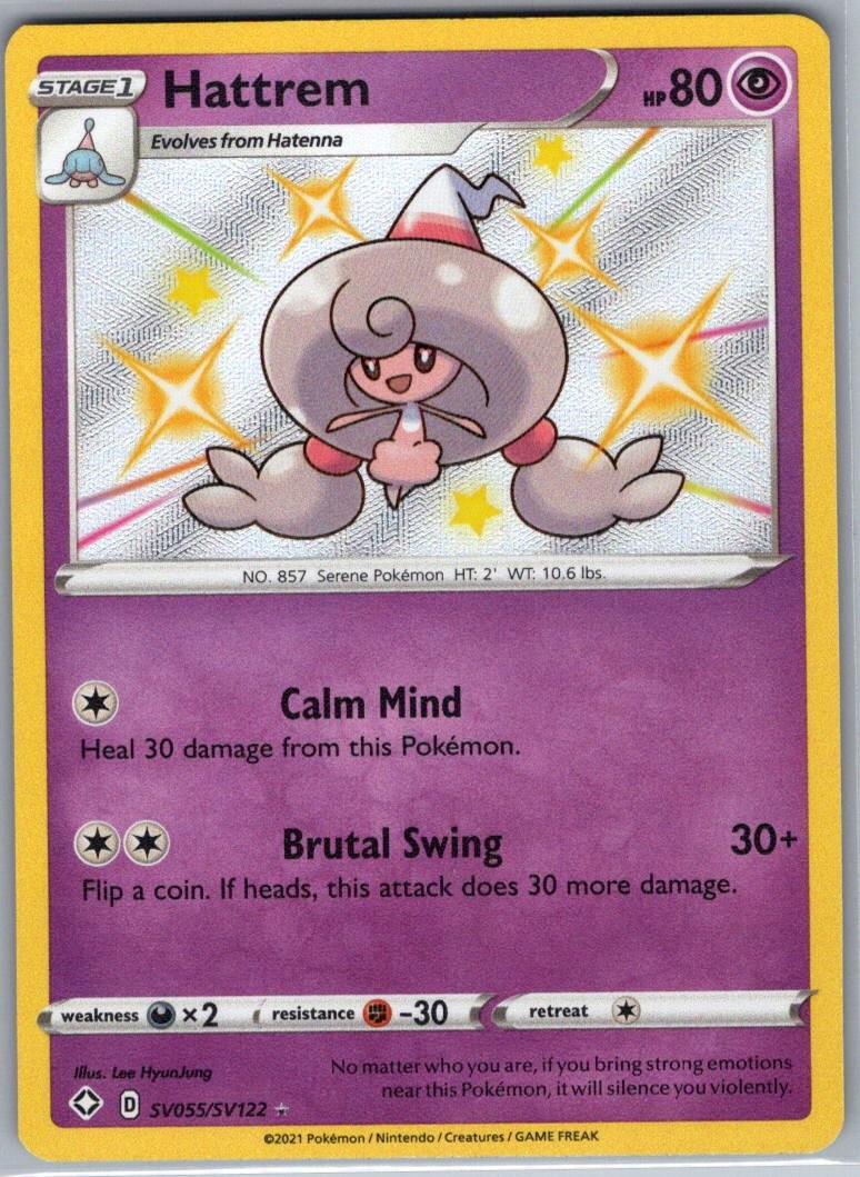 Hattrem SV055/SV122 Shining Fates: Shiny Vault - Pokemon Card - NM