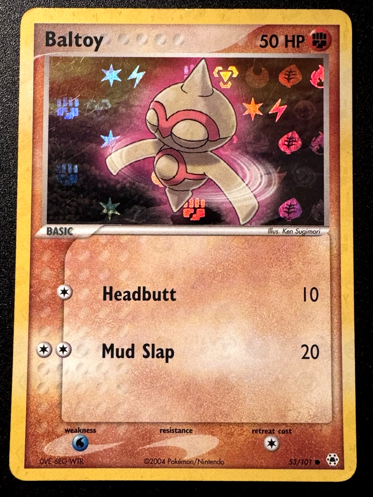Baltoy 53/101 EX Hidden Legends Pokemon Card Reverse Holo Foil Rare MP