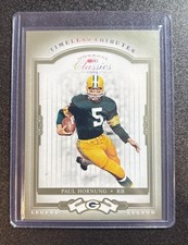 Paul Hornung 2004 Donruss Classics Timeless Tributes Holo Foil 05/50 Jersey #
