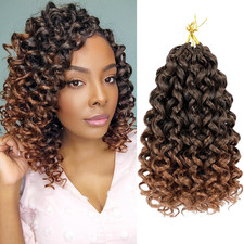 Gogo Curl Crochet Hair 8 Packs 10 Inch Water Wave Curly Crochet Hair for Black W