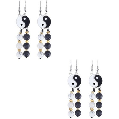  2 PCS Ohrring Damen Hängeohrringe Statement-Ohrringe Frauen-Ohrring
