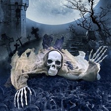 Halloween Skeleton Groundbreaker, 65 Inch Skeleton Prop for Outdoor