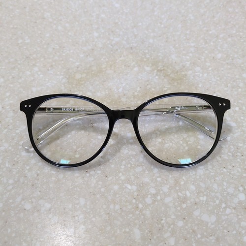 Salsa SA 6008 Eyeglasses Frame Black & Crystal Flex 50-16-135 - Picture 1 of 13