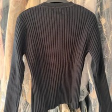 Ballee Navy Ribbed Knit Sweater