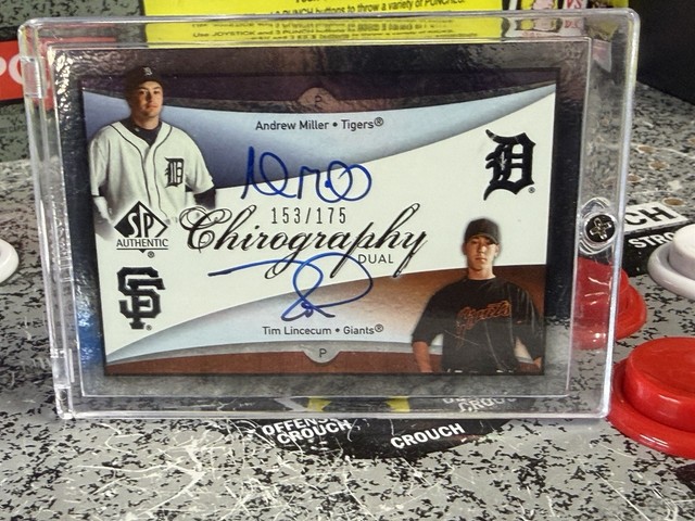 2007 SP Authentic Chirography Dual Signatures Tim Lincecum + Miller RC /175 Auto