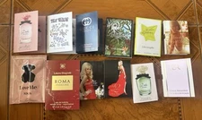 12 Women's Perfume Sample Vials gift set  Travel Size New in Cards