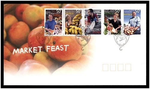 2007 First Day Cover FDC Australia - Market Feast - Stamps Set