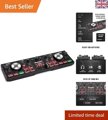 Ultra-Portabler DJ2GO2 Touch Controller mit Jog-Wheels & Backlit Design