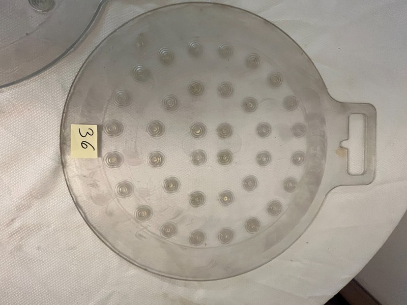 Dutchess 36 part Divider-Rounder clear plastic molding plate