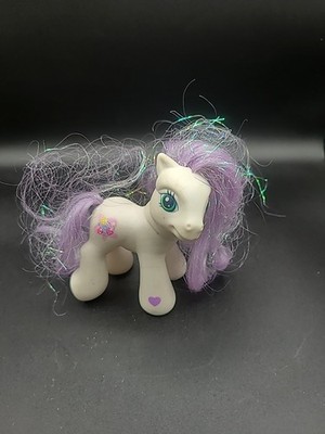 MLP G3 Goody Gumdrop 2004 Baby Pony Lavender Tinsel Mane & Tail Hoof Magnet