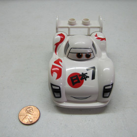 Lego Duplo Pixar Cars Shu Todoroki White Sports Car Vehicle Movie 5839 #2