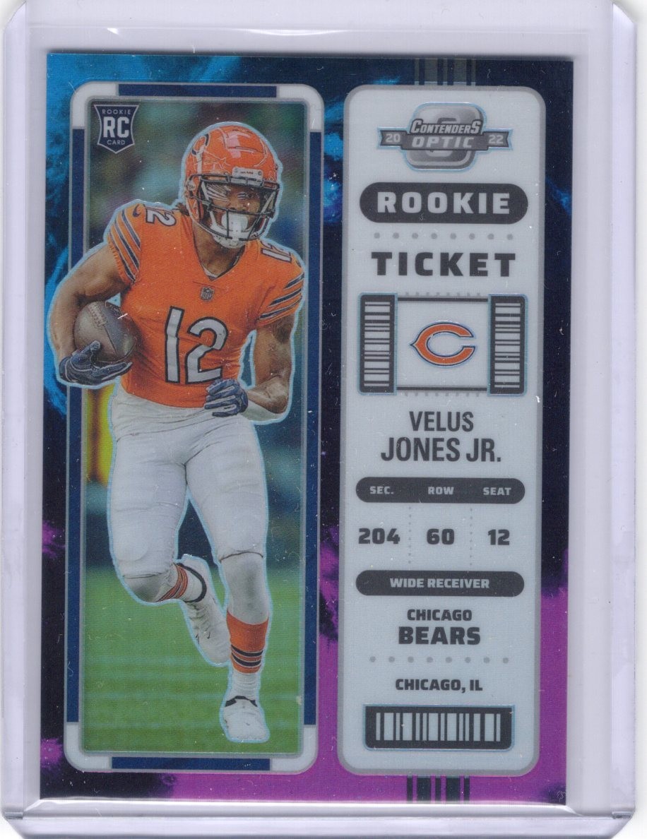 Velus Jones Jr. Panini Contenders Optic #98 Nebula
