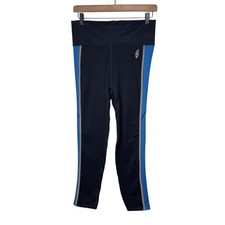 Free People Movement NWT M/L Blow Your Mind Leggings Black Blue High Waist