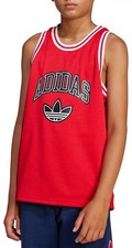 Boy's Youth Adidas Size L - Trefoil Logo Mesh Lined Jersey Tank Top NEW