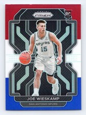 Joe Wieskamp Rookie Card RC 2021 Panini Prizm #322 Red White Blue Spurs. rookie card picture
