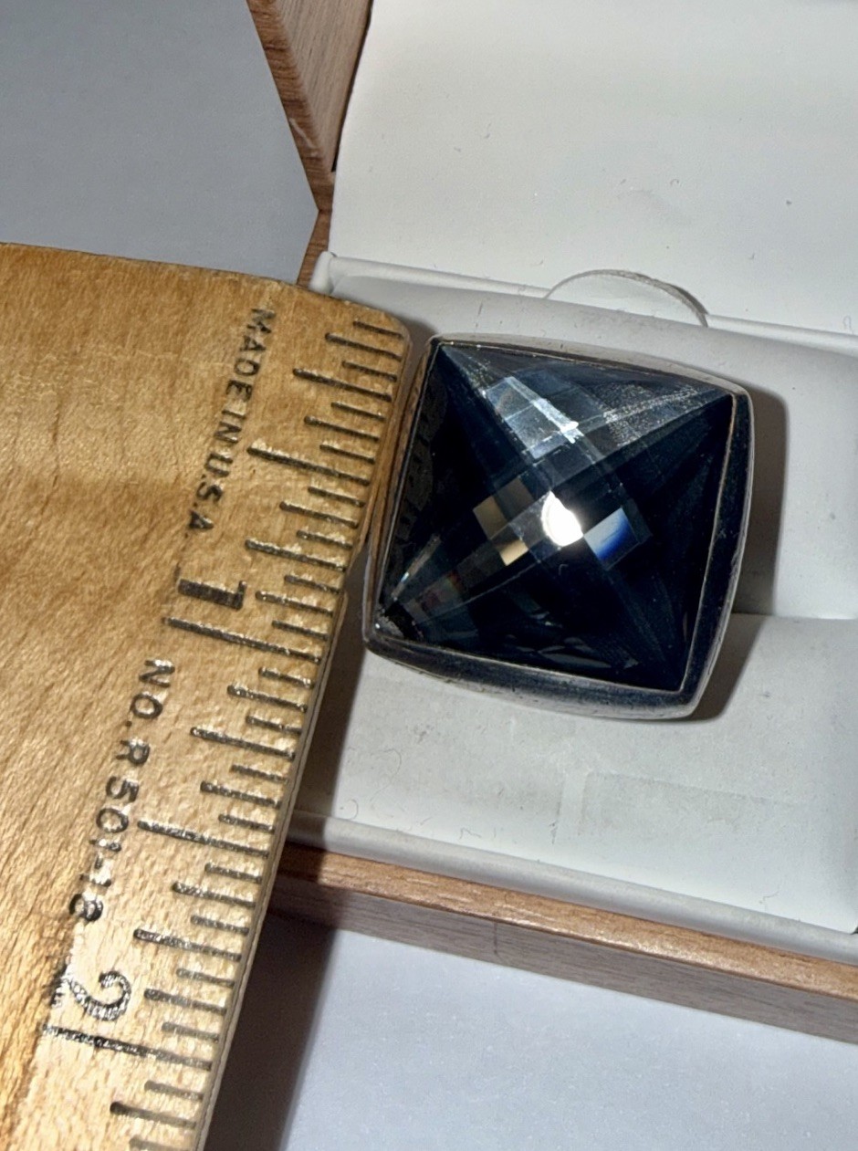 John Hardy Solid Sterling Silver Large Gemstone R… - image 4