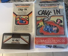 Commodore VIC-20 Computer Game - Cave In - Complete In Box