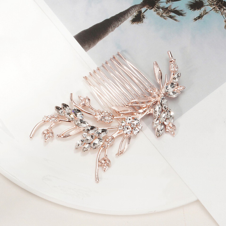 Vintage Hair Clips Pearl Trim Bridal Comb Wedding Accessory for Girls