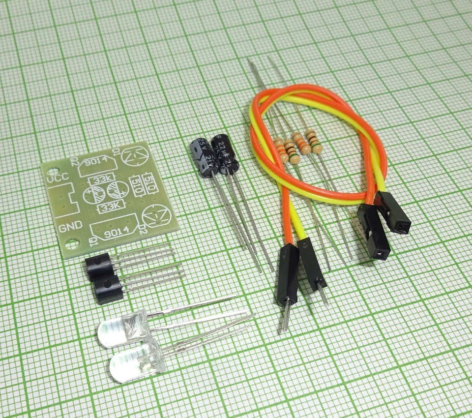 LED Wechselblinker Modul Mit 2 Weiss Leds - Bausatz - E930+ - Bild 2 von 4