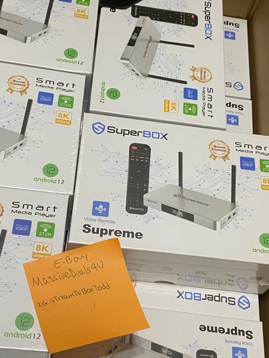 SuperBox Supreme 2026 – 8K UHD - No Fees - Authorized Distributor