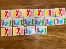 Mrs. Grossman's Sticker Lot Dancing Kids Vintage 1988 Large 16 Mods Sheets