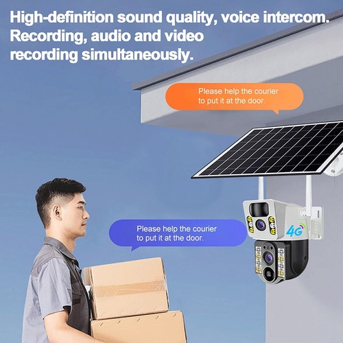 Solar Security IP Camera Outdoor Wireless WiFi CCTV PTZ Surveillance Camera - Picture 8 of 12