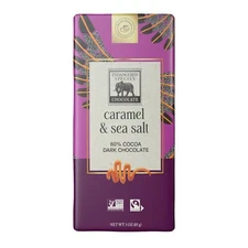 Endangered Species Caramel Sea Salt & Dark Chocolate Bar 3 Oz Pack Of 4