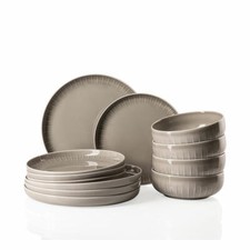 Arzberg Joyn Set 12-pièces, set de vaisselle, service, assiettes, bols, porce...